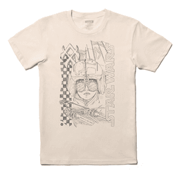 Polera Stance Anakin Vintage White Beige S