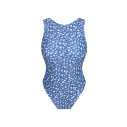 Traje de Bano Reef Flores Azul L