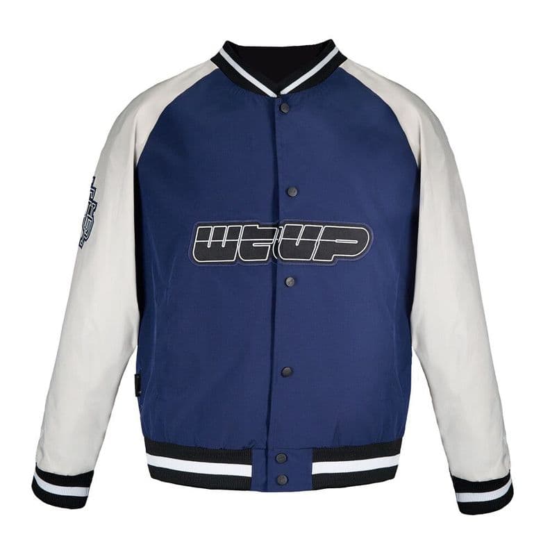 Chaqueta Whatup Hombre Varsity Buttons Blue Azul L