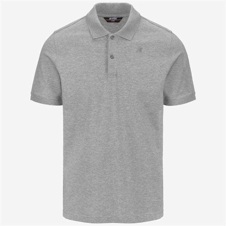 Polera K-Way Men Amedee Pique Grey Melange Gris L