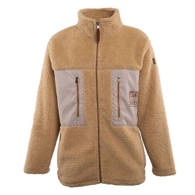 Sherpa Men Full Zipper Brown Cafe S
