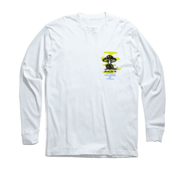 Polera Manga Larga Mental Growth White Blanco XL