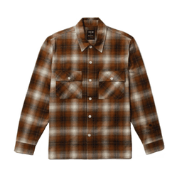 Camisa Stance Lowell Button Up Brown Cafe L