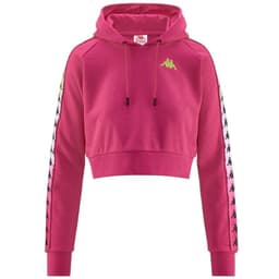 Poleron Crop Women Banda Tamas Degrade Fuxia White Rosado L
