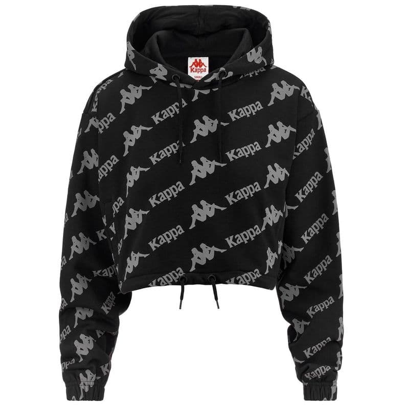 Poleron Crop Women Authentic Tropp Black Negro XXL