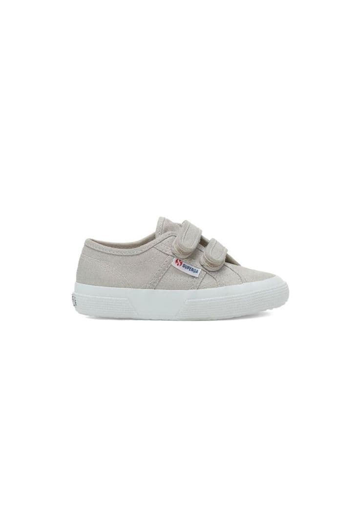 Zapatilla 2750 Kids Strap Canvas Grey Silver Gris 33