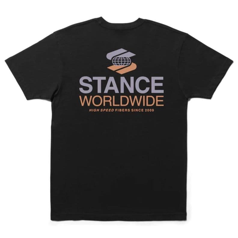 Polera Stance Worldwide Black Negro L