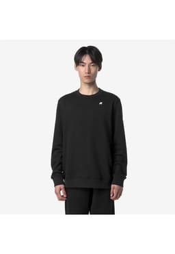 Poleron K-Way Men Baptiste French Terry Black Pure Negro S