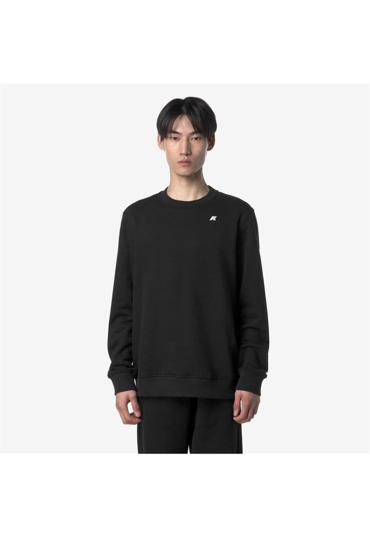 Poleron K-Way Men Baptiste French Terry Black Pure Negro XL