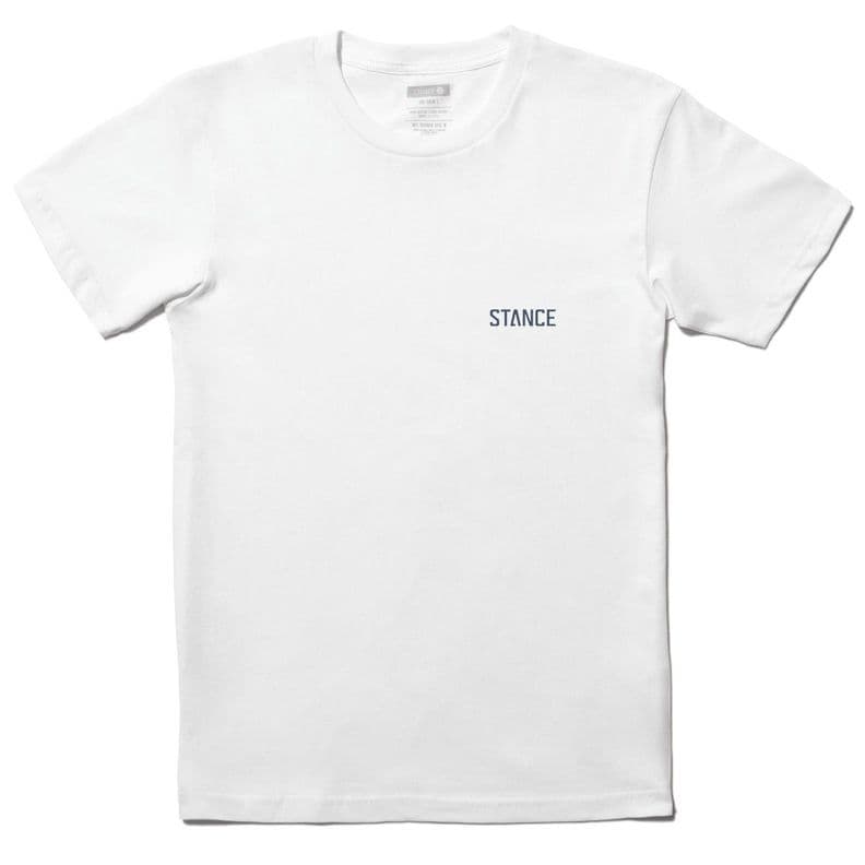 Polera Stance Badge White Blanco S
