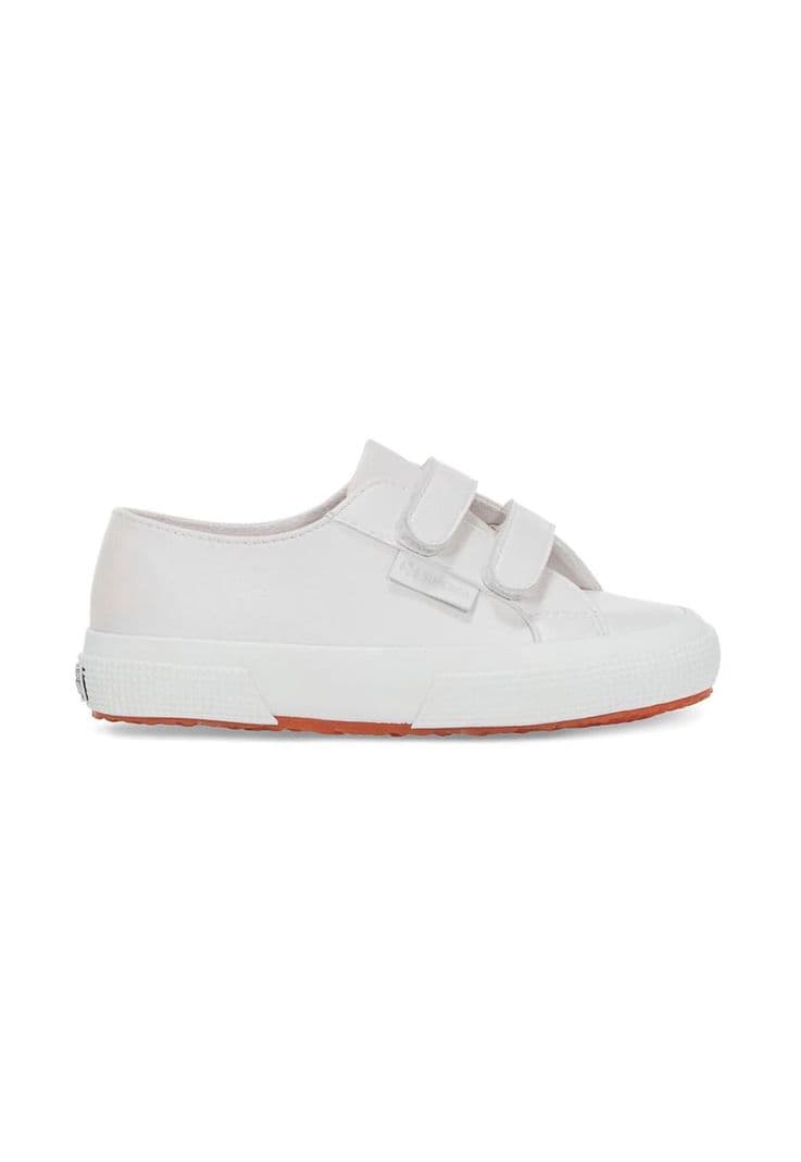 Zapatilla Kids 2750 Strap Vegan Faux Leather White Blanco 34