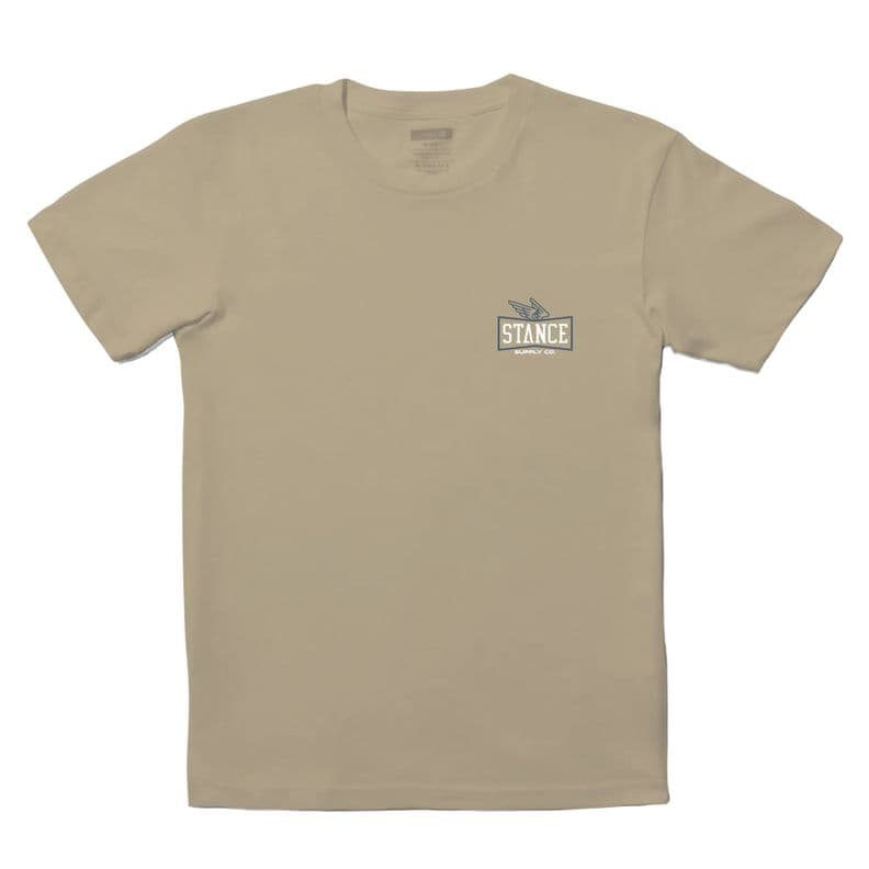 Polera Stance Winged Khaki Cafe S