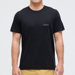 Polera Stance Mountain Black Negro XL