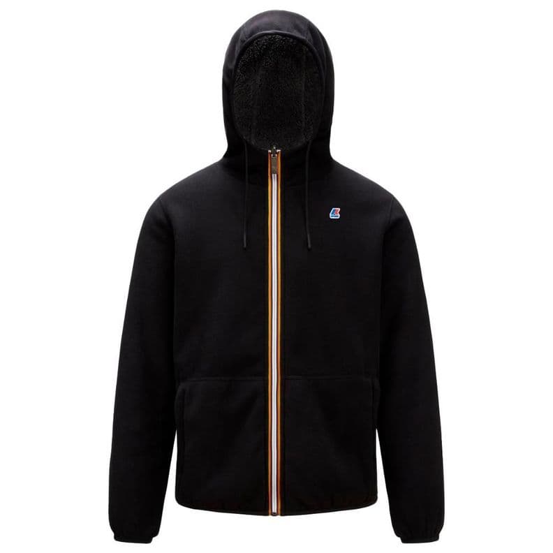 Chaqueta Jacques Polar Reversible Black Grey Smoke Negro L