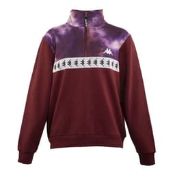 Poleron Men Half Zip Burgundy Rojo XL