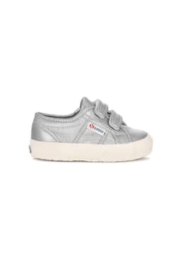 Zapatilla Kids 2750 Strap Metallic Canvas Grey Silver Gris 30