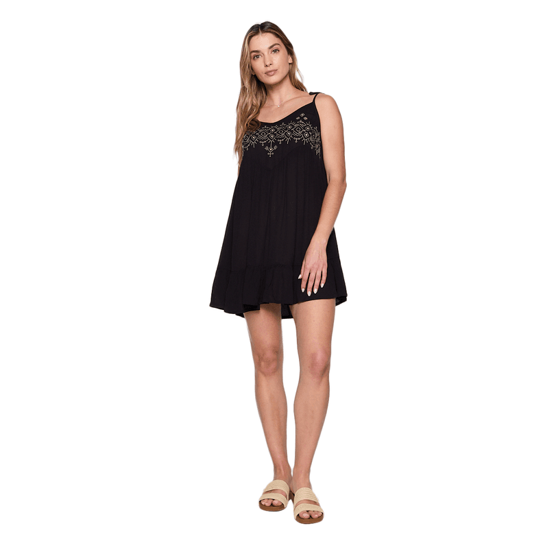 Mini Vestido Reef Women Black Negro S
