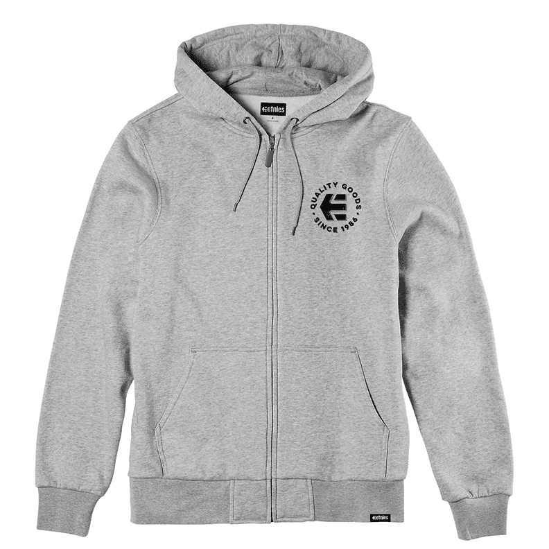 Poleron Men Zipper Since 1986 Hoodie Grey Heather Gris S
