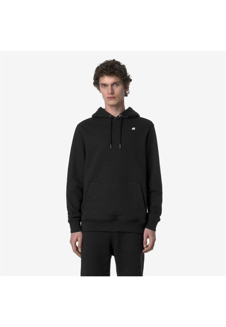 Poleron K-Way Men Barnie French Terry Black Pure Negro M