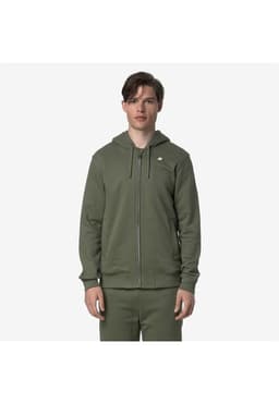 Poleron K-Way Men Anthony French Terry Green Lichen Verde XXL