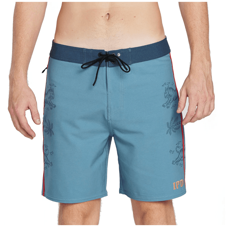 Traje de bano Men IPD Good Luck 18" 1 Fit Moody Blue Azul 34