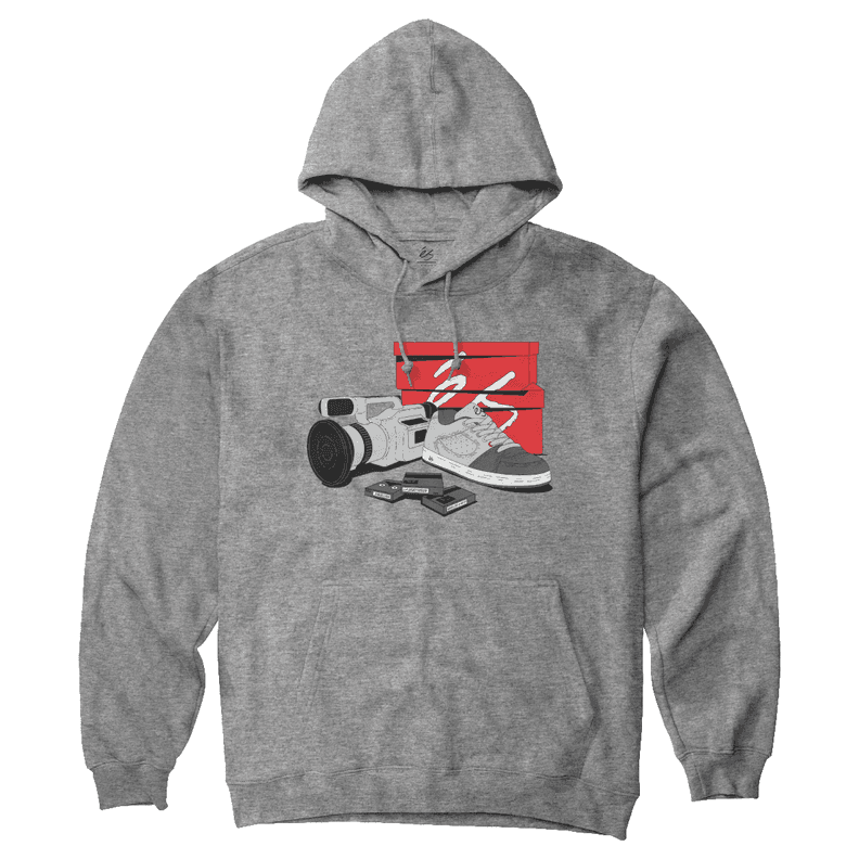 Poleron eS VX Hoodie Charcoal Heather Gris L