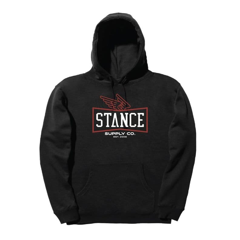 Poleron Hoodie Winged Black Negro XL