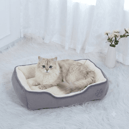 Cama Premium 2 Piezas para mascotas Color Talla L Gris