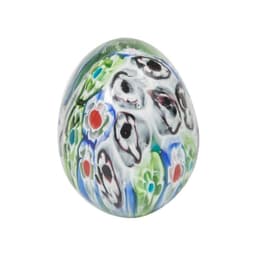 Huevo decorativo vidrio colores pequeno Verde