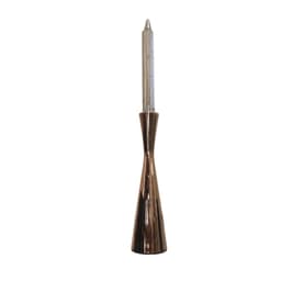 Candelabro de metal dorado 22 cm