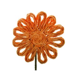 Flor Yute Naranja 38 cm Pack 6 un. Naranjo