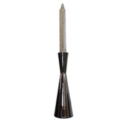 Candelabro de metal plateado 22 cm Gris
