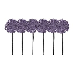 Flor Yute Lila 25 cm Pack 6 un.