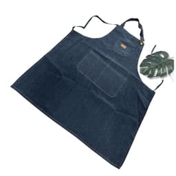 Pechera delantal de mezclilla Azul