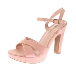 Sandalia Tacon Rosa Via Franca Mujer Rosado 35