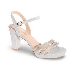 Sandalia Tacon Plateado Via Franca Mujer Art: 5W255PLATA Plata 38