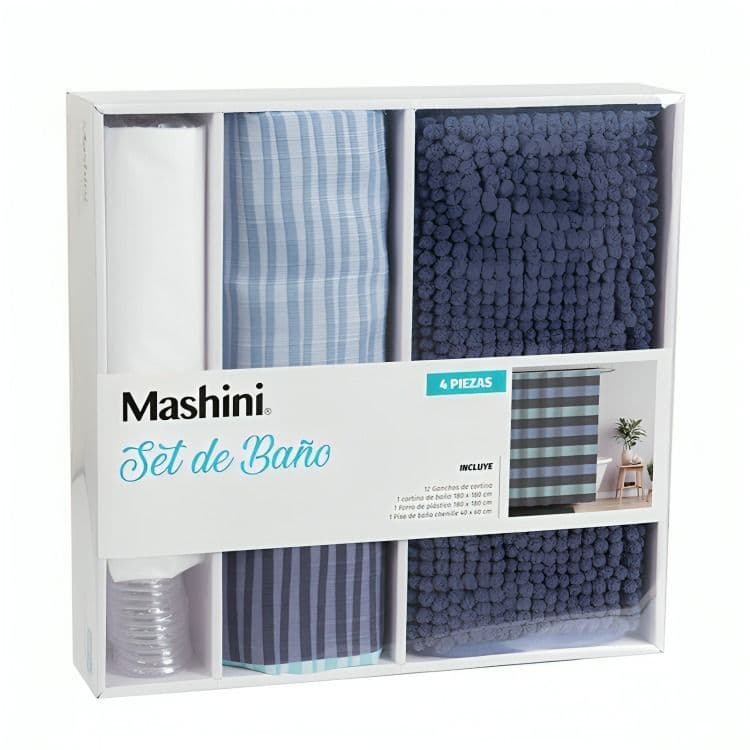 Set de Bano en Caja 4 Piezas / Busia Mashini