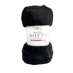 Manta Softy Lisa / Negro Doral 127152 cm.
