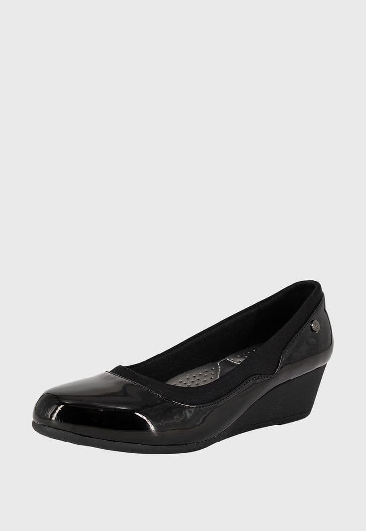 Zapato Aura Negro Charol Alquimia 35