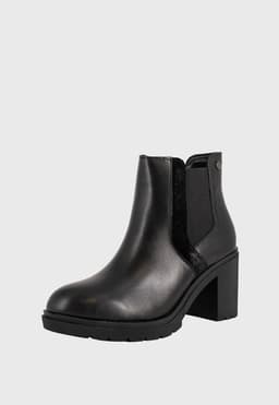Botin de Cuero Zanra Negro Alquimia 35