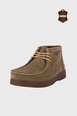 Botin de Cuero Campos Tostado London Adixt Cafe Claro CL 43