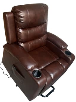 BERGERE BIG BOSS MASAJE Y ELEVACION RECLINABLE ELECTRICO CHOCOLATE