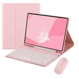 Fundas Teclado 2.0 + Mouse Para Xiaomi Pad 6 - 11 " Pulg Rosado