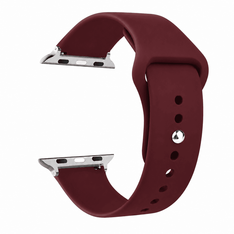 Correas Para Apple Watch Serie 5 - 44MM - Silicona Burdeo