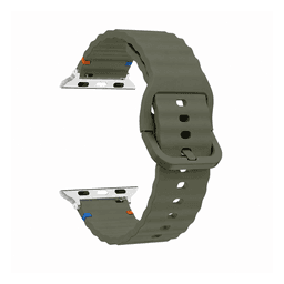 Correas Para Apple Watch Serie 8 - 45MM - Silicona Sport Verde Olivo