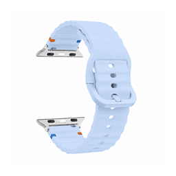 Correas Para Apple Watch Serie 6 - 44MM - Silicona Sport Celeste