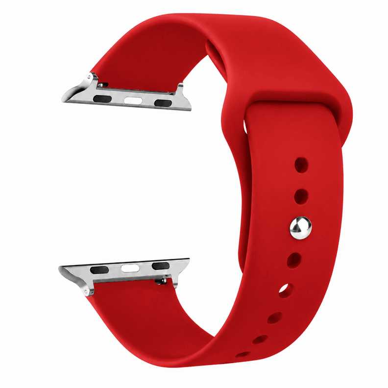 Correas Para Apple Watch Serie 7 - 45MM - Silicona Rojo
