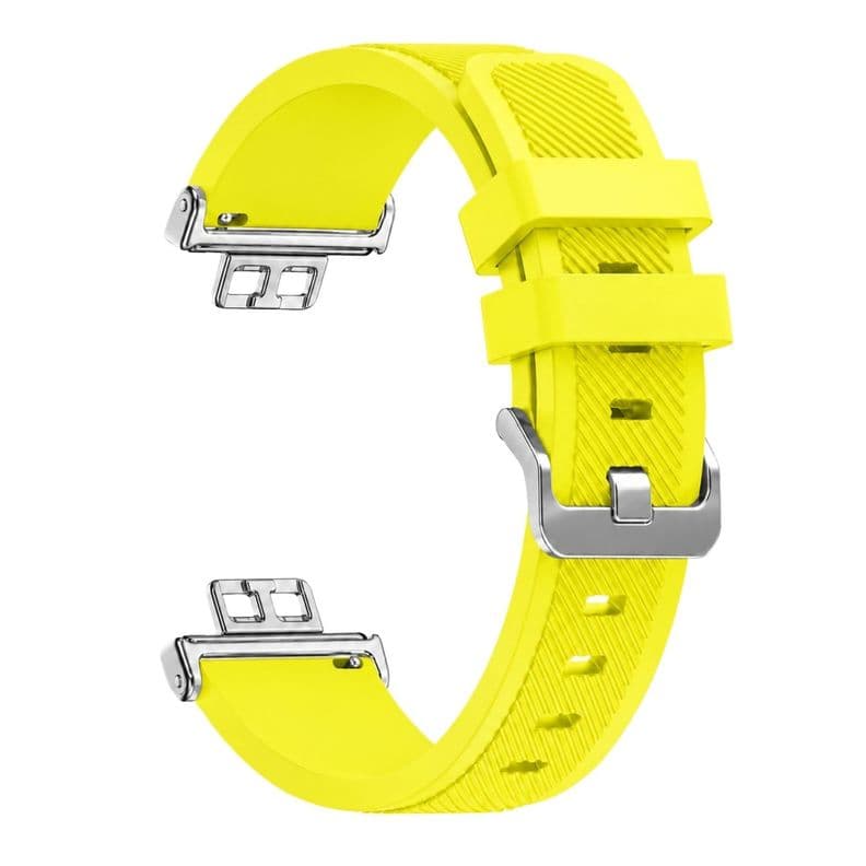 Correa Para Huawei Fit 1 - Silicona Clasica Amarillo