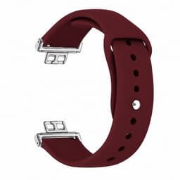 Correa Para Huawei Fit 1 - Silicona Burdeo