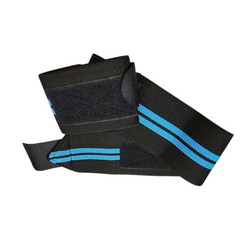 Par Munequera Elastica Ajustable Deportiva Celeste